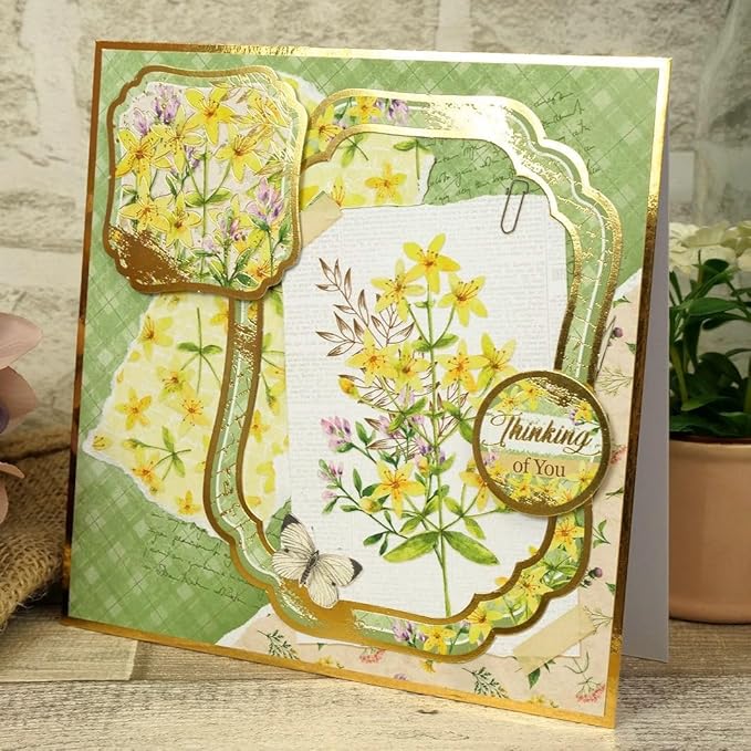 Hunkydory - Deluxe Craft Pad - Card Making Collection (Wildflowers)