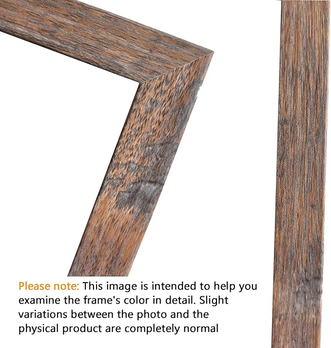 SESEAT Picture Frames Collage, Gallery Wall Frame Set with 11x14 8x10 5x7 4x6 Frames in Brown Finishes, Set of 10
