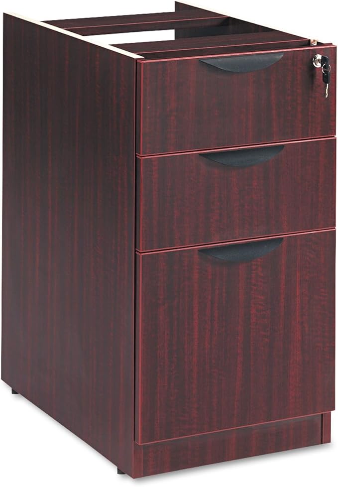 Alera VA532822MY Valencia Box/Box/File Full Pedestal, 15 5/8w X 20 1/2d X 28 1/2h, Mahogany