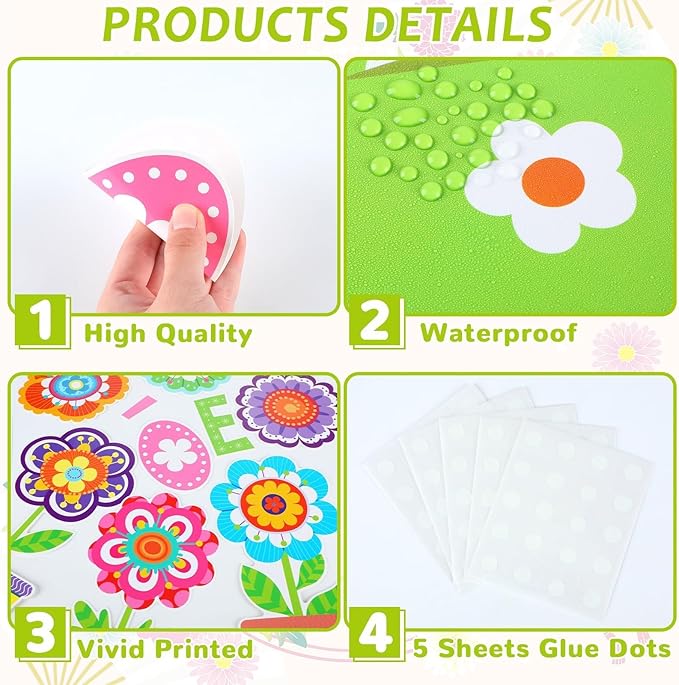 gisgfim Spring Classroom Flower Bulletin Board Decorations Set Spring Floral Cutouts We Flower-ish in The Class Welcome Bulletin Board Boders Decor for School Classroom Chalkboard Wall