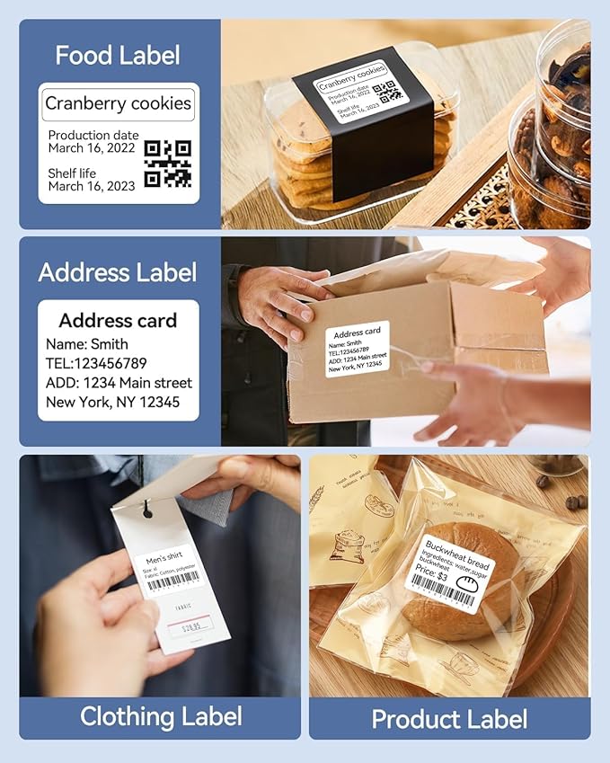 NIIMBOT B21 Label Maker, 2 Inch Portable Thermal Label Printer, Label Maker Machine with Tape, Compatible with Android, iOS & PC,Labeling for Home Storage Office and Small Business,Green