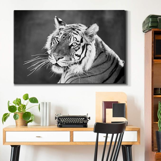 Landscape Wall Art Premium Gallery Wrapped Canvas Abstract Ocean Forest Modern Artwork Decoration for Living Room Kitchen Bathroom Office, Ready to Hang