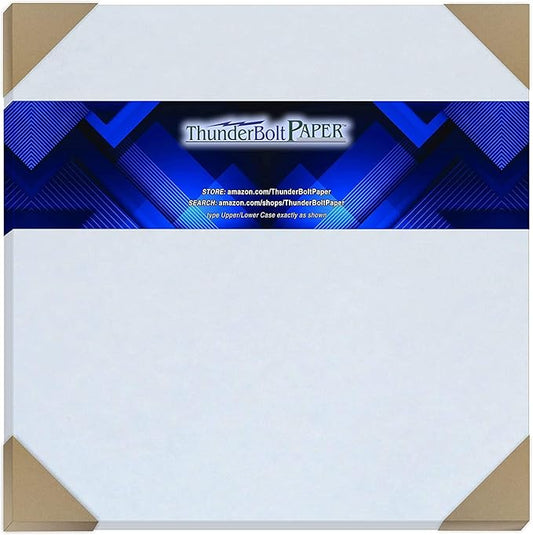 50 Light Blue Parchment 65lb Cover Weight Paper - 12" X 12" (12X12 Inches) Scrapbook Album|Cover Size - Printable Cardstock Colored Sheets Old Parchment Semblance