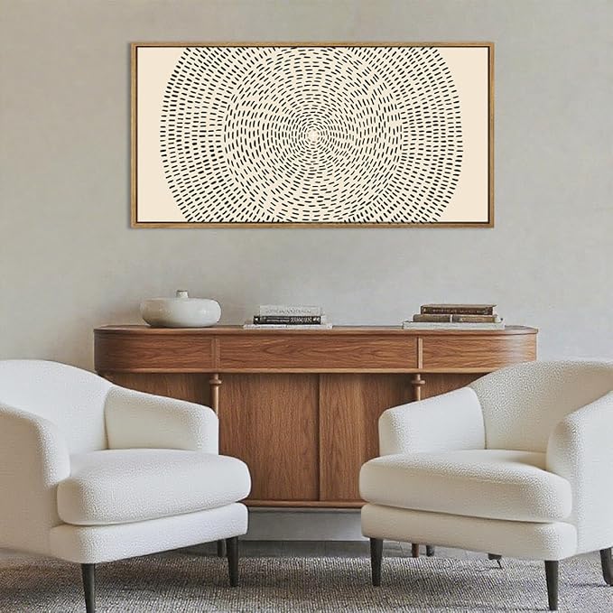 ANHUIB Large Jesus Feeds the 5000 Canvas Wall Art Easter Modern Christian Bible Wall Decor 20x40 Inch Minimalist Neutral Abstract Religious Painting Beige Black Biblical Artwork for Living Room Bedroom Dining Room