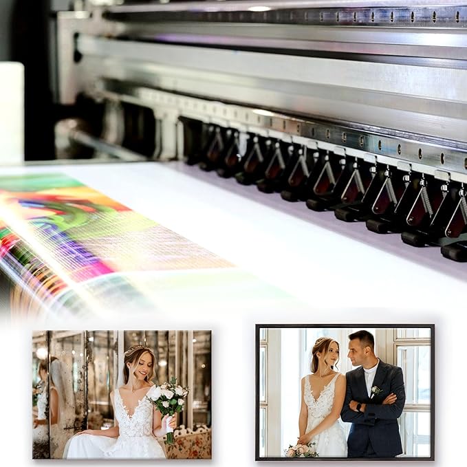 Premium Polyester Matte Canvas Roll, Waterproof Wide Format Inkjet Printer, Quick Dry, Compatible with Epson Canon HP Plotter, Photography, Archival Prints (60" x 100' 290GSM, 6 Roll)
