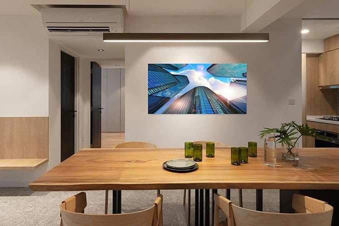 Canvas Wall Art for Living Room Bedroom Modern business buildings Big Large Wall Art Decor Framed Painting Wall Pictures Prints Artwork Office