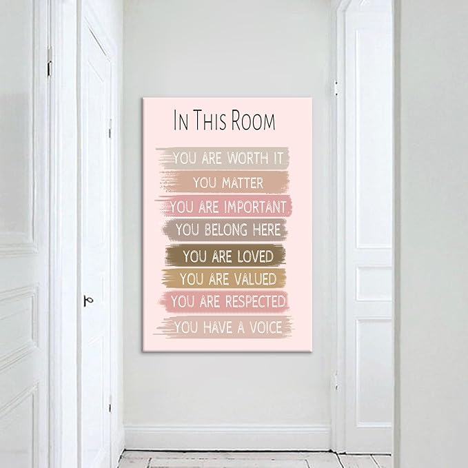Motivational Poster Wall Art Inspirational Entrepreneur Quotes Print on Canvas Positive Affirmation Painting Artwork for Living Room Nursery Office Picture Wall Decoration Ready to Hang [24''Wx36''H]