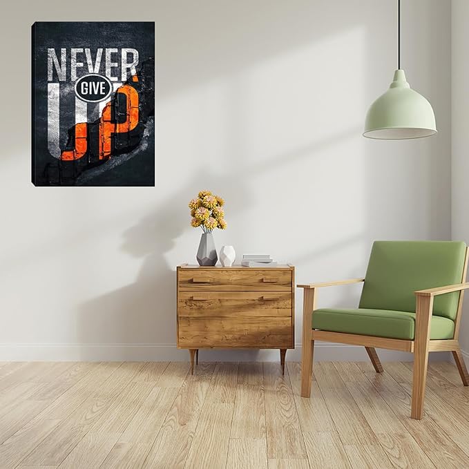 Motivational Wall Art Inspirational Office Wall Decor Canvas Wall Painting Picture Poster Prints Artwork Canvas Art Wall Decorations for Living Room Bedroom Workplace Office 12"x16"