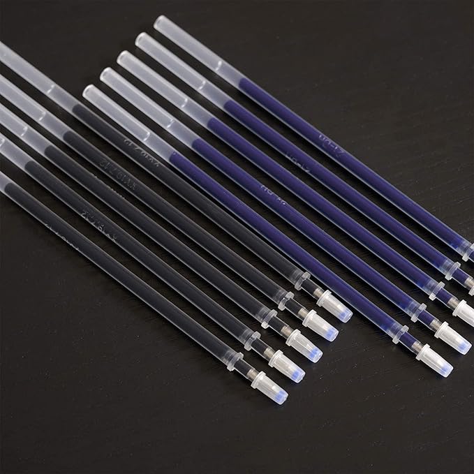 MiSiBao Gel Ink Rollerball Pens Refills Medium Point Pens Refill Work Pen Smooth Writing for Office, Pack of 20 (15 Black Ink and 5 Blue Ink)