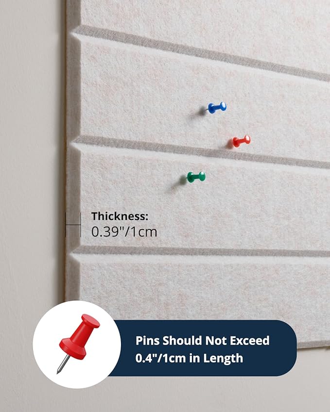 Large Cork Board, 12 Pack 12"X12"X0.4" Felt Bulletin Board Tiles with Self Adhesive for Wall Home Office Decor, Pin Cork Boards-Light Camel