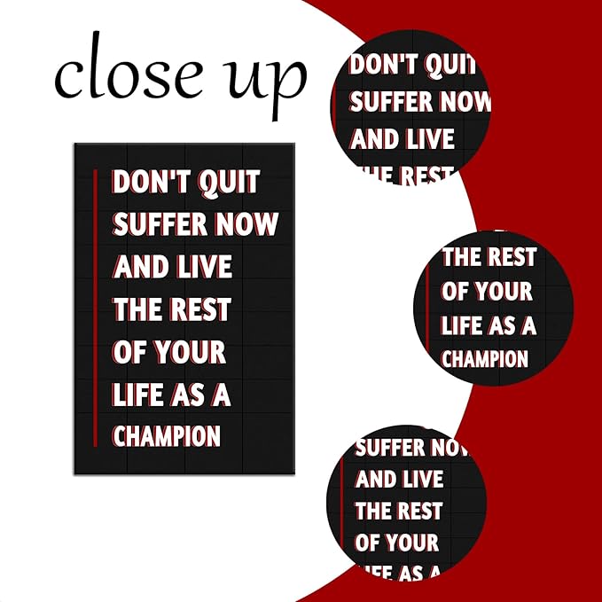 Inspirational Poster Wall Art Motivational Entrepreneur Quotes Print on Canvas Black Background Picture Painting Artwork for Modern Home Living Room Office Wall Decoration Ready to Hang [24''Wx36''H]