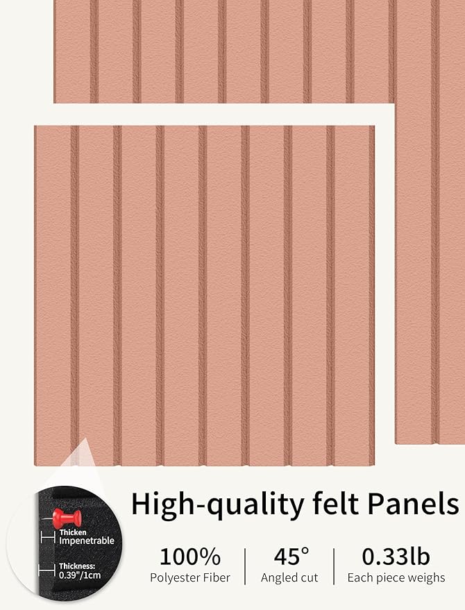Large Bulletin Board 48"x36" Cork Boards for Walls, 12 Pack Felt Wall Panels Photo Board, Cork Board for Office Home Pin Board