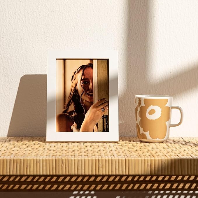 eletecpro 5x7 Picture Frames Set of 10, Picture Frame Collage Wall Decor Display 4x6 Photo with Mat or 5x7 without Mat, Home Decor Gallery Frame for Table Top or Wall Mounting, White