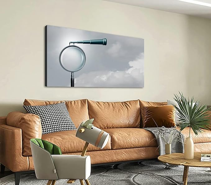 Canvas Wall Art for Living Room Bedroom Long Term Outlook Big Large Wall Art Decor Framed Painting Wall Pictures Prints Artwork Office