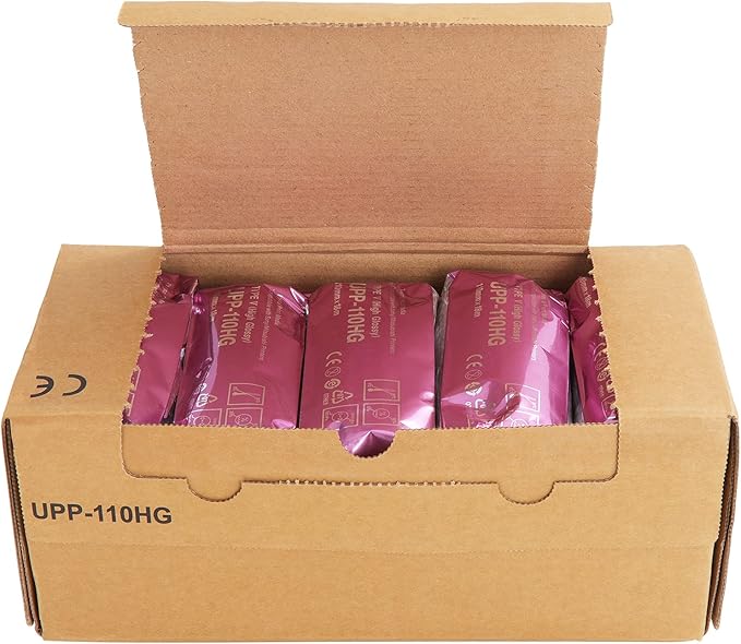 UPP-110HG High Gloss Ultrasound Paper Film/Media 10 rolls/bx,Replacement for Sony Upp-110HG,110 mm x 18m