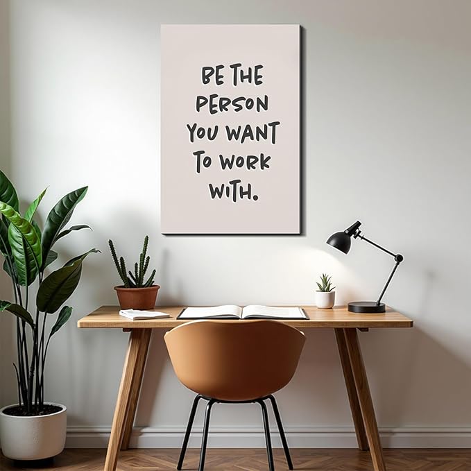 Framed Canvas Inspirational Wall Art Motivational Quote Prints Wall Decor for Home Office Bedroom Living Room Gym Dorm Man Cave Made in USA