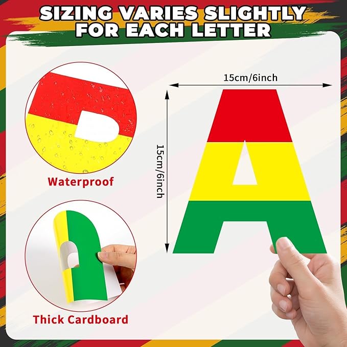 Qyeahkj 150PCS Large Black History Month Bulletin Board Letters and Punctuation Cutouts Set African American Alphabet Chalkboard Decorations for Classroom Wall Letters Poster Display Home School Decor