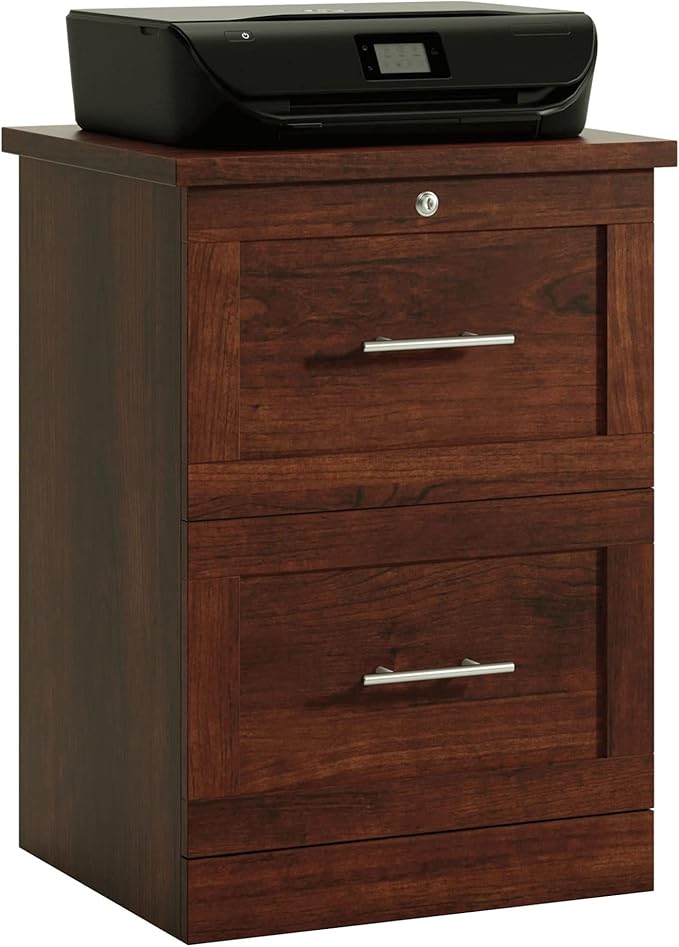 Realspace® 17" D Vertical 2-Drawer File Cabinet, Mulled Cherry