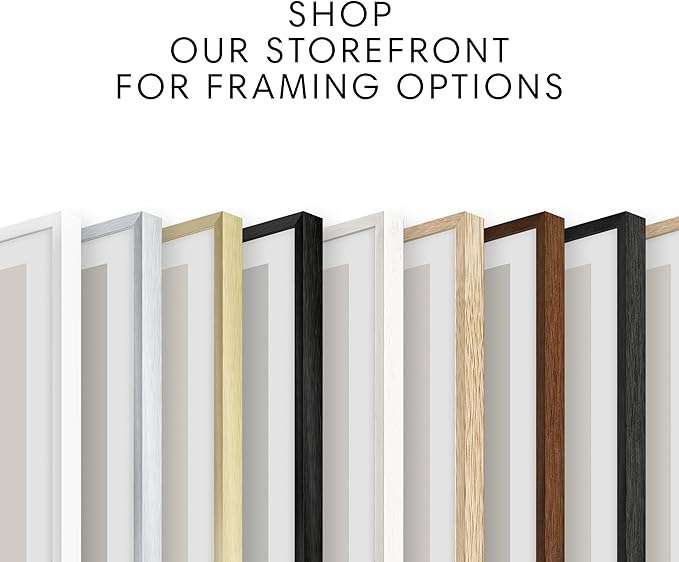 HAUS AND HUES Floral Art Wall Decor - Wildflowers Wall Art for Living Room, Floral Artwork for Bedroom Walls, Flower Painting for College Girls Dorm Room (Spring Florals, Walnut Frame, 11x14)