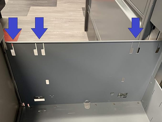 HON Compatible Lateral File Bars (2 Per Order) Fits 36" Cabinet, Office, Galvanized Steel