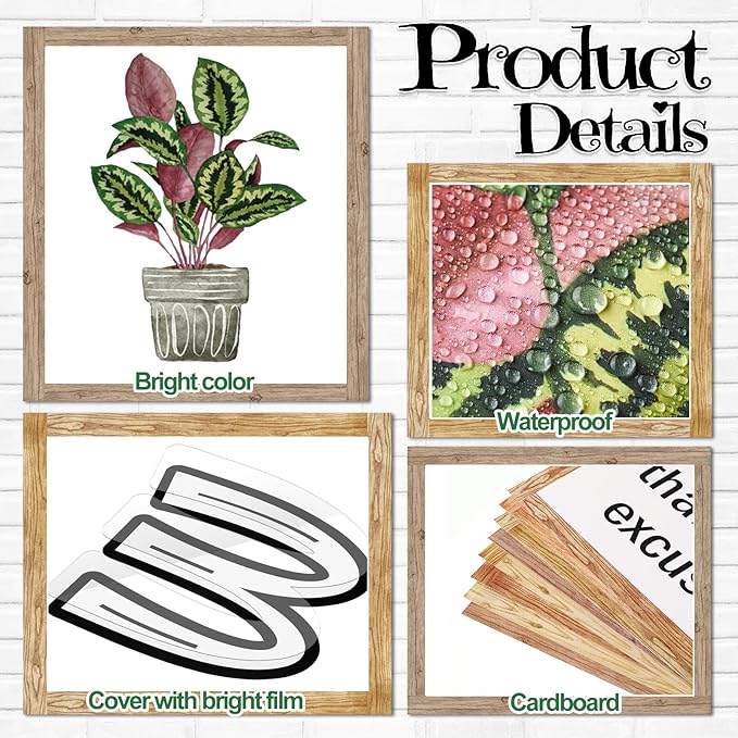Qilery Bookshelf Bulletin Board Set Plant Motivational Classroom Decor Reading Library Bulletin Board Set Inspirational Cutout for Back to School Classroom Decoration