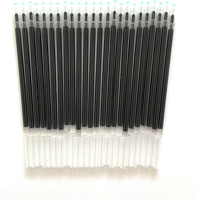 Sencoo 24-Pack 0.5 mm Black Gel Ink Pen Replace Refills Office Pen Refills