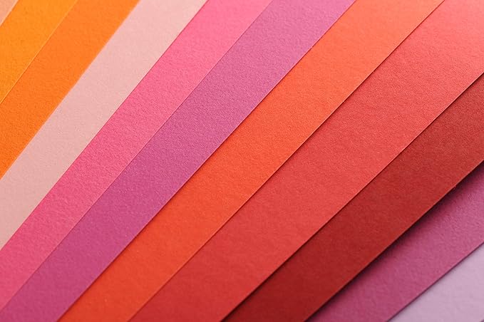 Canson Iris Vivaldi A4 185 GSM Smooth Colour Paper - Tomato (Pack of 50 Sheets)