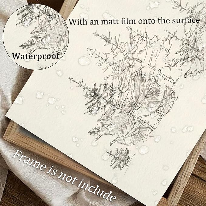 uniro Pine Tree Vintage Wall Art Gray Prints - Classical Naturalist Tree Landscape Print - Pine Trees Sketch Canvas Wall Art Decor Rustic Farmhouse Wall Decor - Minimalist Mid Century Wall Art Painting Picture Aesthetic for Bedroom Bathroom Living Room...
