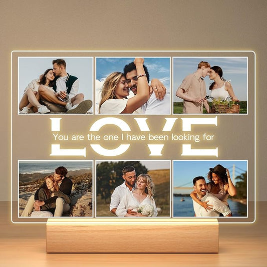 Custom Picture Frames, Personalized Photo Frame, Customized Picture Frame, Personalized Anniversary Couples Gifts for Women Men Her Him Girlfriend Boyfriend Wife