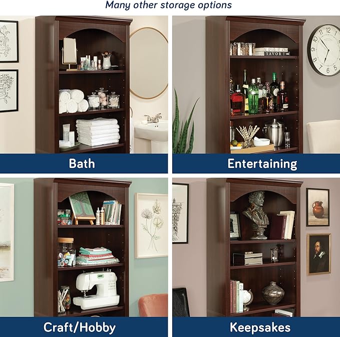 Sauder Miscellaneous Storage Bookcase, Select Cherry Finish