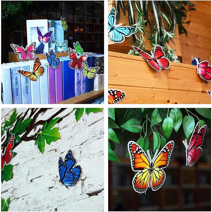 60 Pieces 70 x 55 Inch Classroom Big Tree Bulletin Board Set with Leaves and Butterflies, Woodland Whimsy Decor with 180 Pieces Removable Glue Point Dots for School Decoration (Light Green Leaves)