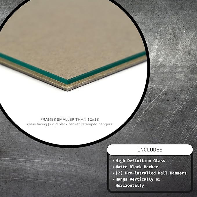 Craig Frames American Barn, 7x12 Picture Frame, Faux Barnwood, Blue