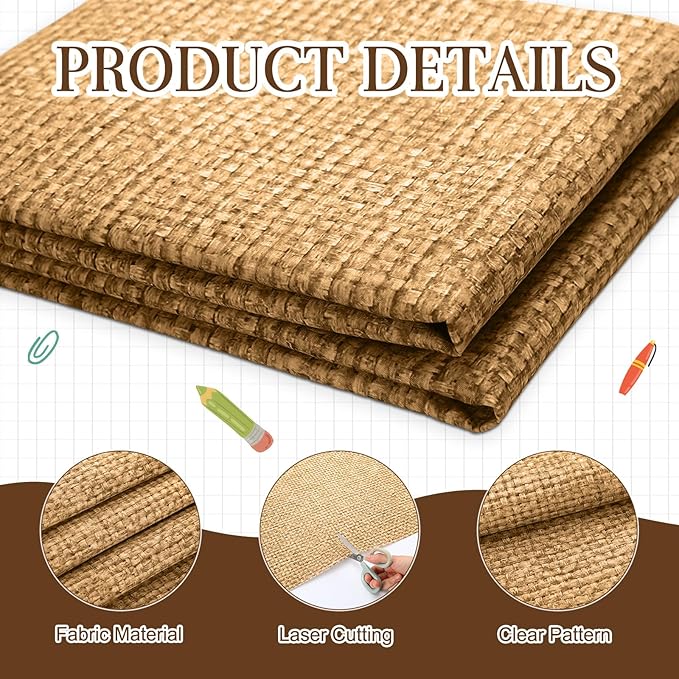 Bulletin Board Paper 48'' x 107'' Class Boards for Classroom Bulletin Boards Everyone is Welcome Classroom Board Decor Pillows Curtains Crafts(Burlap,1 Pc)