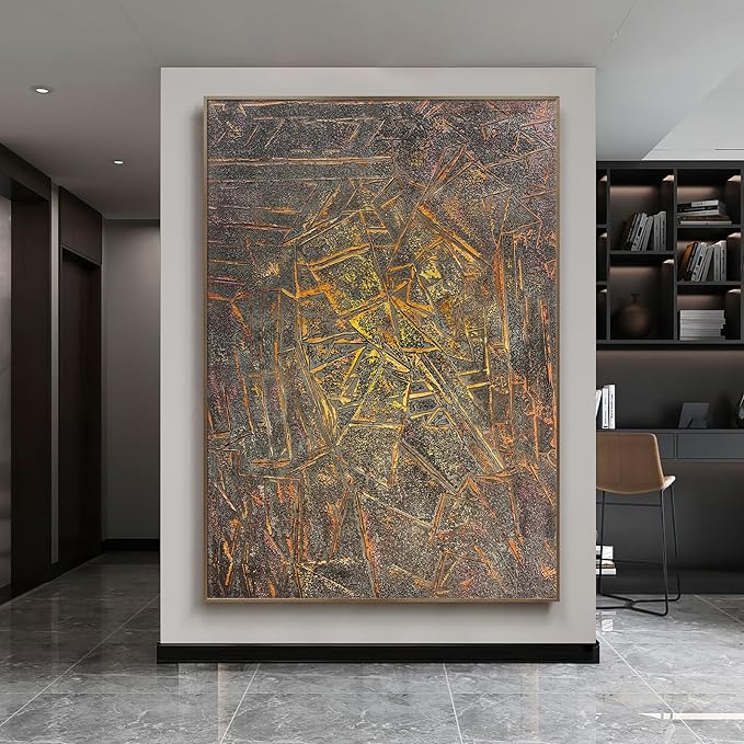 BrightA Dark Gray Texture Large Canvas Wall Art Large Framed Wall Art for Living Room Bedroom Dining Room Wall Decor 27.5"x39.4"