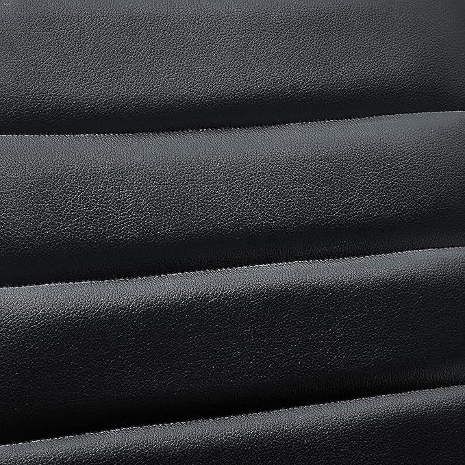Modway Ripple Ribbed Armless Mid Back Swivel Computer Desk Office Chair In Black