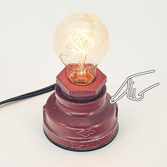 Touch Control Table Lamp Vintage Desklamp Small Industrial Touch Light Bedside Dimmable Nightstand-Lamp Steampunk AccentLight Edison Lamp Base Antique NightLight for Living Room Bedroom