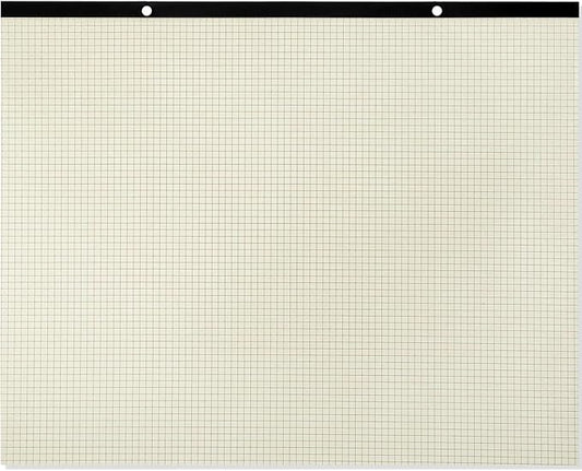 Fainne Large Engineering Graph Paper Pad 22''x17'' Landscape 4" x 4"Grid Pad Giant Drafting Sketching Graph Paper for Engineer Architect Designer Mathematician Draftsman(Beige and Brown)