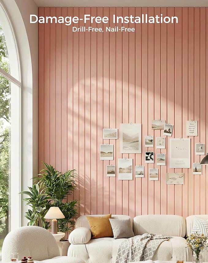 Aothia 12-Pack Large Felt Bulletin Board 48"x36", Modular Pin Board Tiles for Wall, Cork Board Alternative for Office & Classroom, Includes 70 Adhesive Tabs & 40 Pushpins, Pink