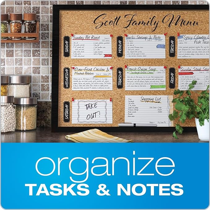 Oxford Ruled Index Cards with Reusable Storage Tray, 3” x 5”, Flashcards for School and Studying, Recipes, Note Cards, 10 Packs, 1,800 Total (73168)