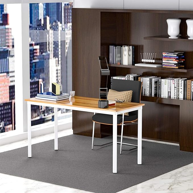 Anivia 47'' Computer Desk Home Office Desk Writing Table Dining Desk(Walnut), 47" D x 23" W x 29" H