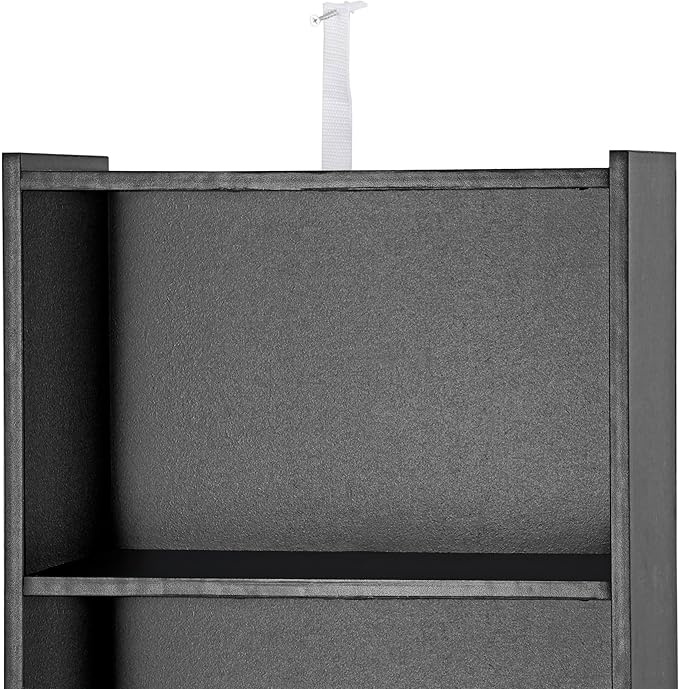 5-Tier Narrow Bookcase for Small Spaces, Freestanding Bookshelf Organizer with Open Shelves for Home Office, Bedroom, Apartment, Kids Room, Storage for Books, Toys and Bins