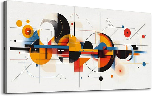 MHARTK66 Wall Art for Living Room, Bright Modern Large Canvas Prints Paintings Artwork for Walls, Colorful Minimalist Abstract Pictures for Hallway Stair Bedroom Home Office Wall Decor 20x40 In