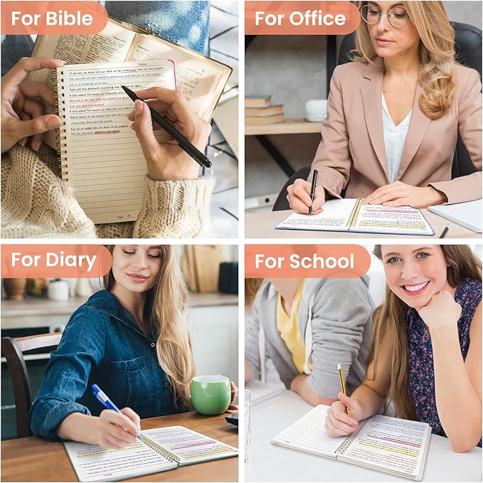 Taja Lined Spiral Journal Notebook for Women & Men, 140 Pages, College Ruled Hardcover Notebook for Work & Note Taking, Journals for Writing, A5(5.7" x 7.9") – Coral