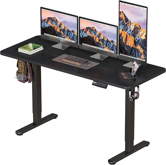 BIZUM Electric Standing Desk 60 x 24 Inch Computer Desk-Gaming Desk Black Home Office Desks Height Adjustable Memory Stand Up Computer Workstation