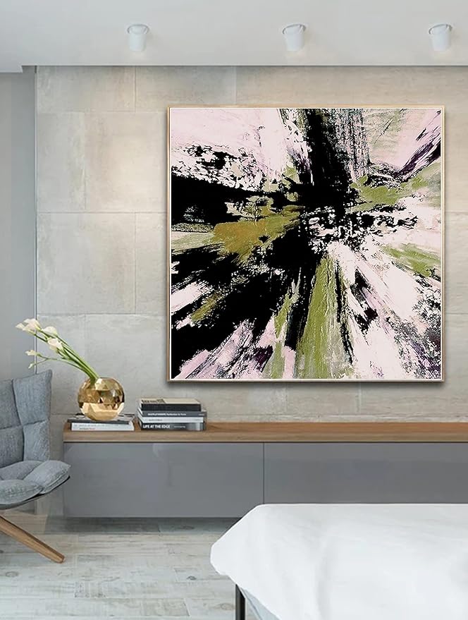 Abstract Large Painting Original Abstract Home Decor Canvas Large Abstract Wall Art Brown Oil Abstract Painting Acrylic Minimalist Painting 60" x 60"