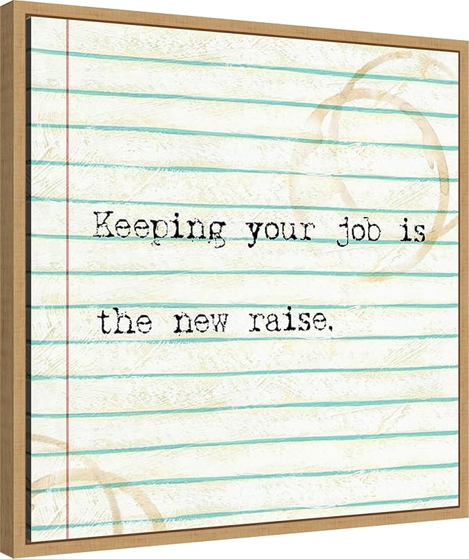 Amanti Art Framed Canvas Wall Art 22x22 Office Snark III by Studio W, Framed Wall Art Canvas, Humor Artwork, Modern Decor, Medium Poster Painting for Living Room, Bedroom, Bathroom, Kitchen, Office