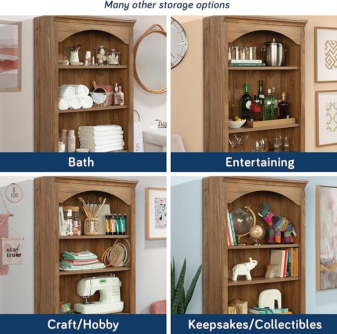 Sauder Miscellaneous Storage Bookcase, Sindoori Mango Finish