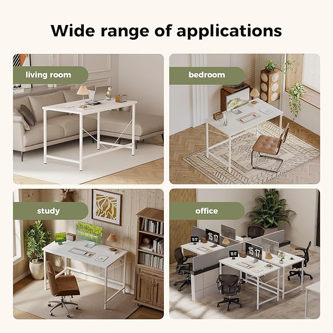 Mericonia 32 inch Computer Desk, Gaming Desk for Small Spaces, Modern Simple Style Table for Home Office, Study Student Writing Table