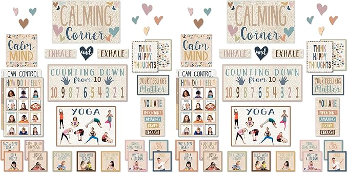 Teacher Created Resources Everyone is Welcome Calming Corner Bulletin Board (TCR7118) Large (Pack of 2)