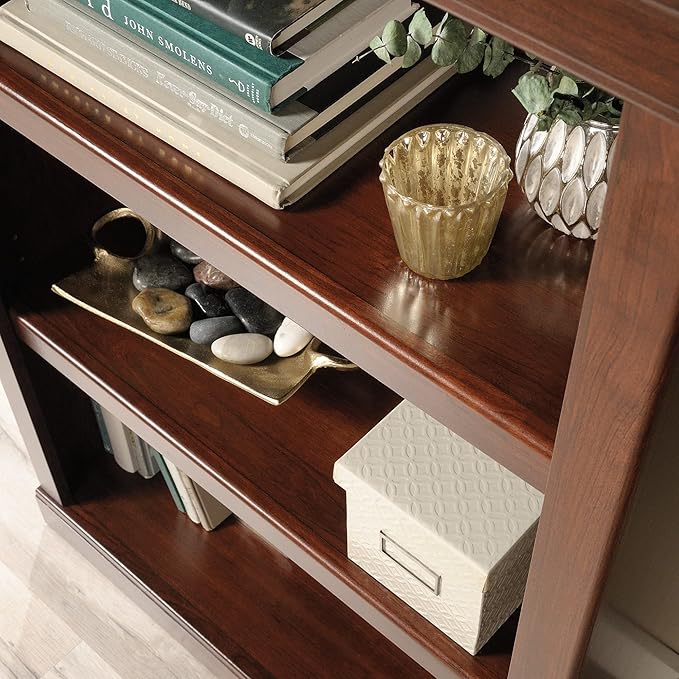 Realspace® 45" H 3-Shelf Bookcase, Mulled Cherry